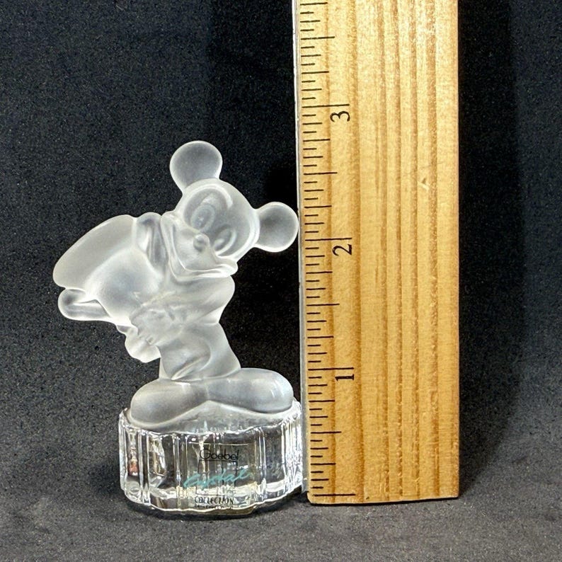 Mickey Mouse 24% Lead Crystal Figurine by Goebel Vintage Disney image 12