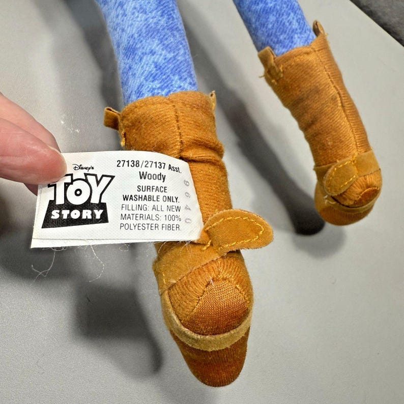 Poseable Woody and Buzz Lightyear Plush Set 1996 Hasbro Toy Story image 5