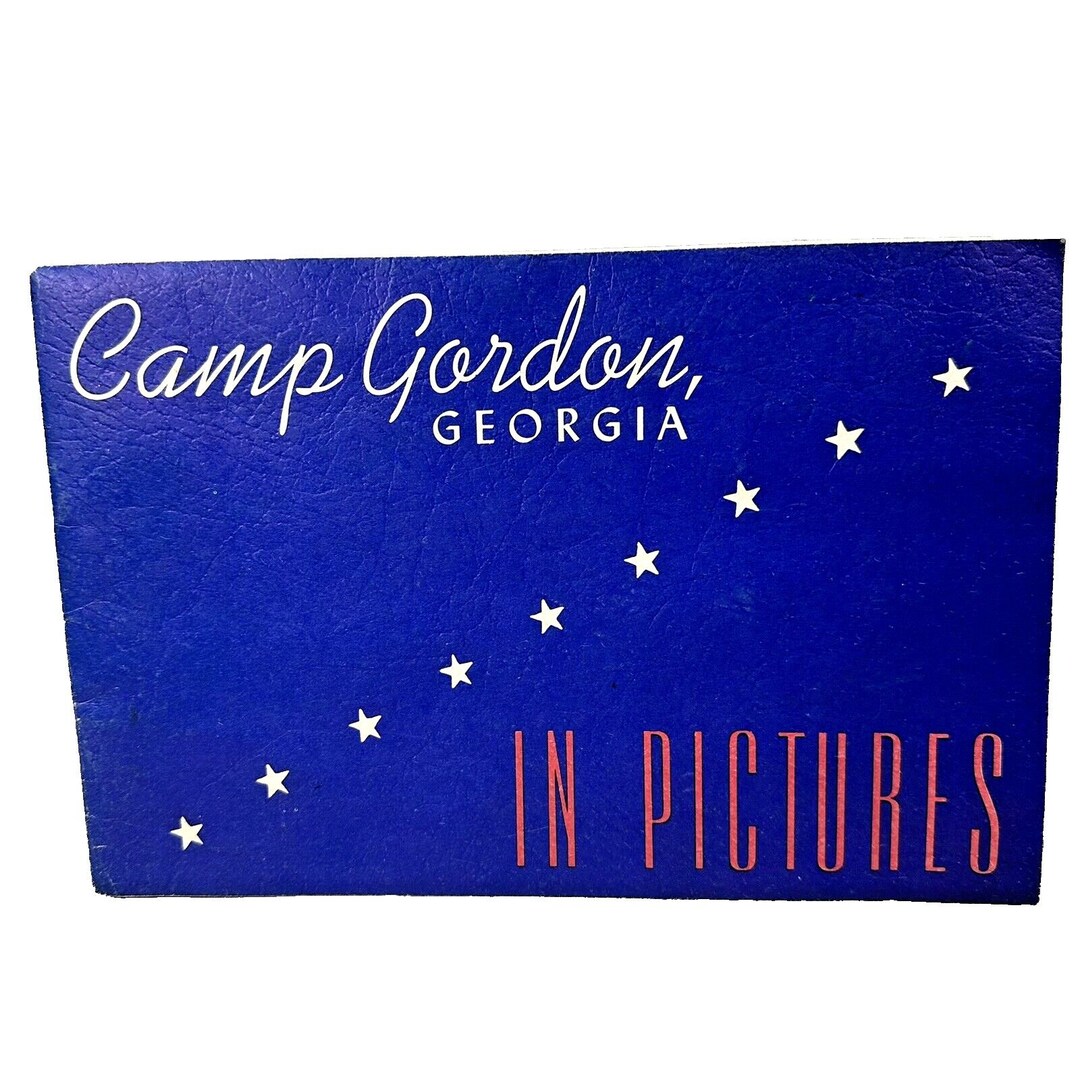 1940s WWII Camp Gordon in Pictures Book Photographs Army