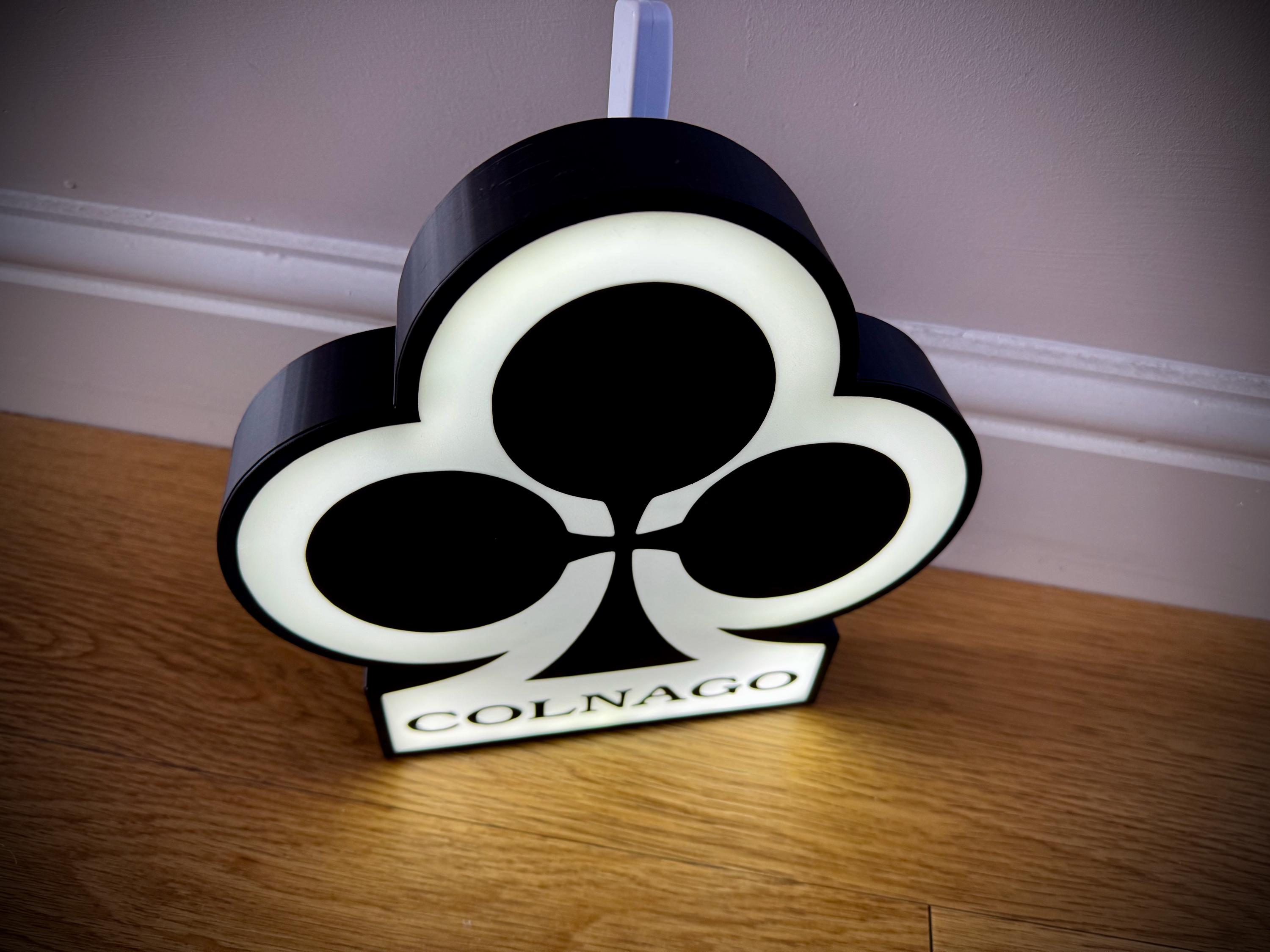 Colnago Inspired Light Box • Illuminated Cycling Sign • UK Made LED ...