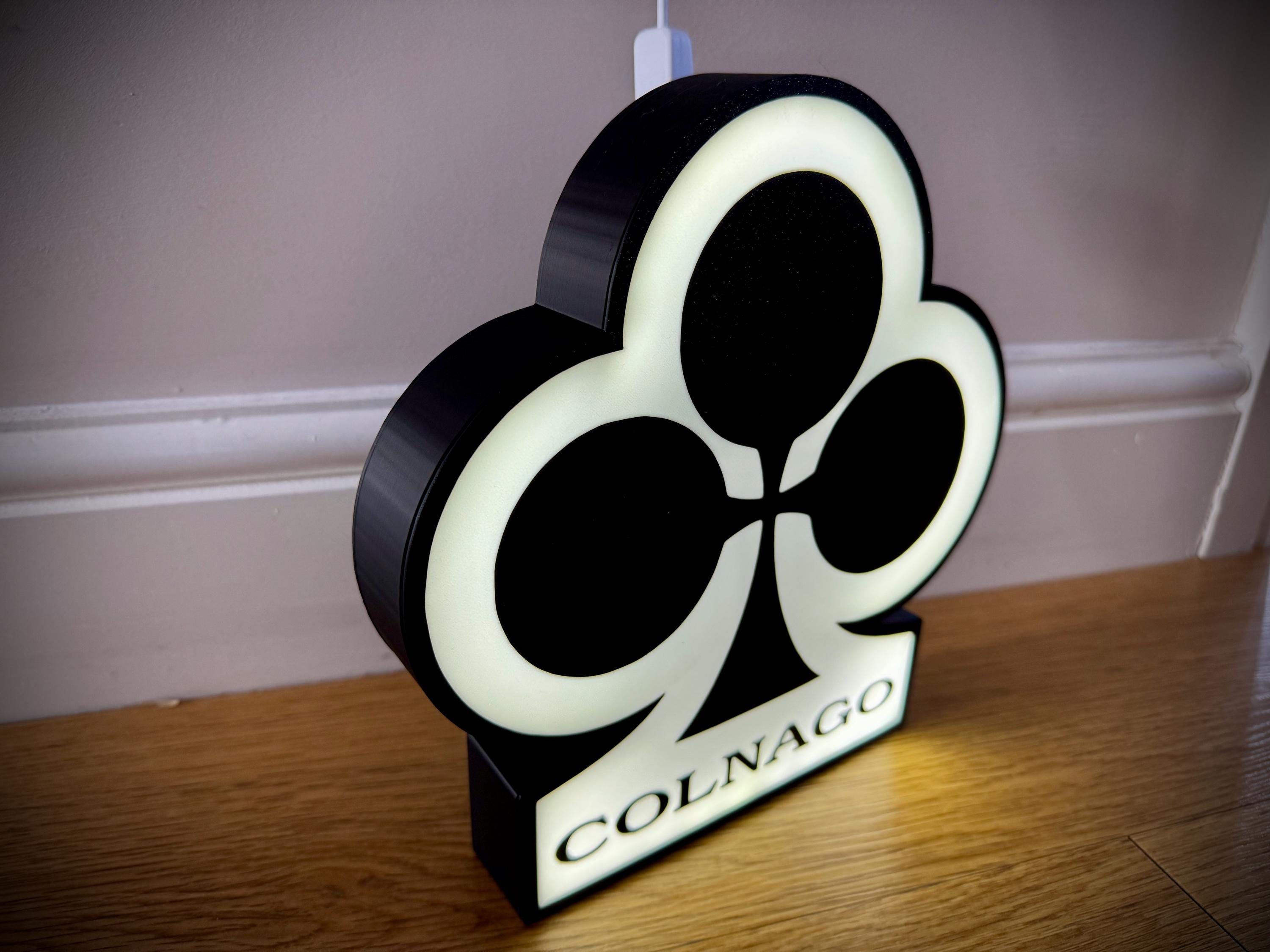 Colnago Inspired Light Box • Illuminated Cycling Sign • UK Made LED ...