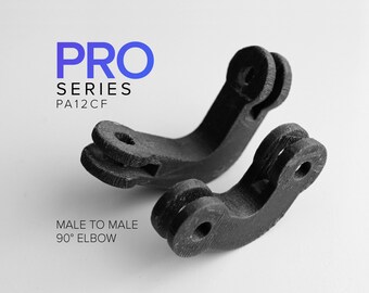 GoPro 90 Degree Elbow Adapter. Carbon Fiber Nylon PA12-CF!