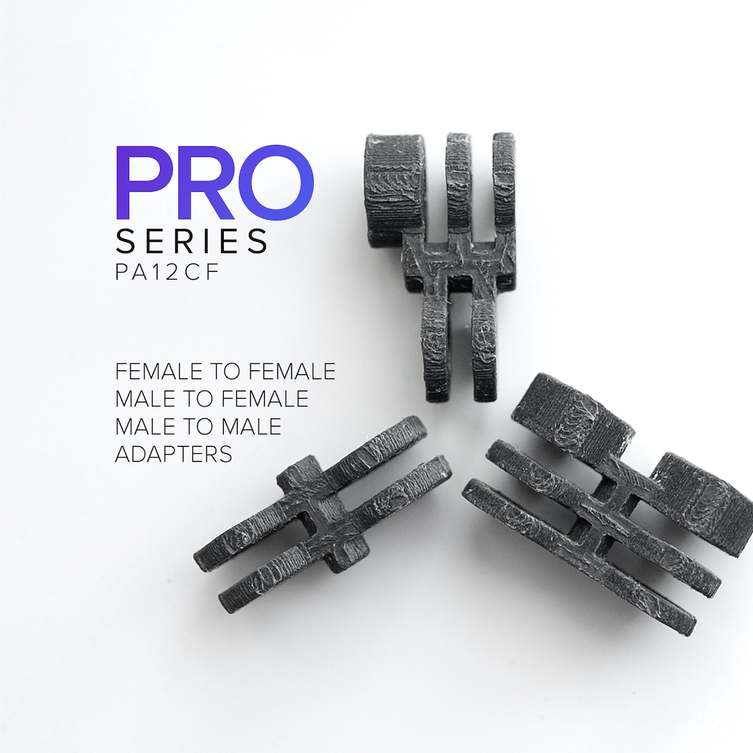 Gopro Female Male Adapters. Carbon Fiber Nylon PA12-CF! - Etsy