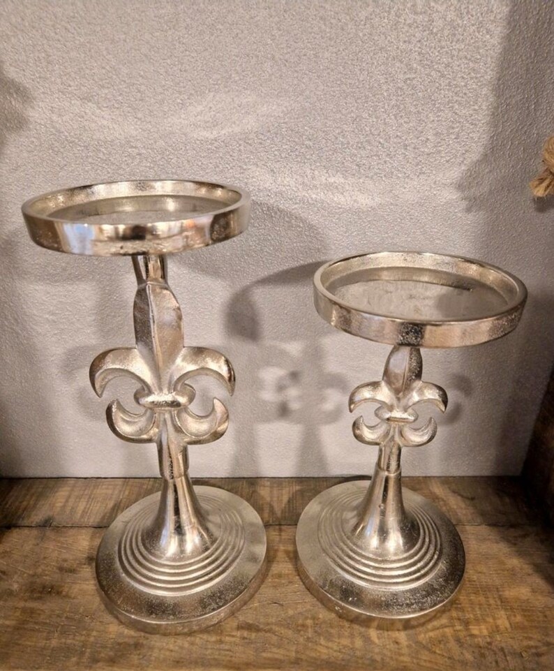 Candlestick Lily Fleur Set of 2 Colmore Etsy