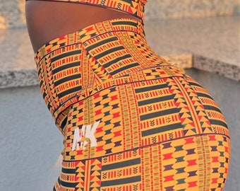 NK High Waisted kente Leggings