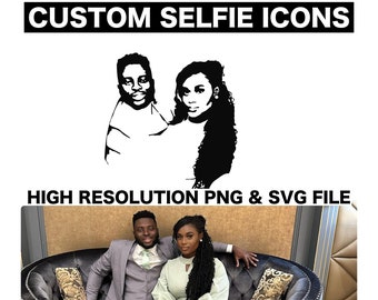 Custom PNG, SVG Portrait Icon | Custom Sticker, Label, Icons, Etc