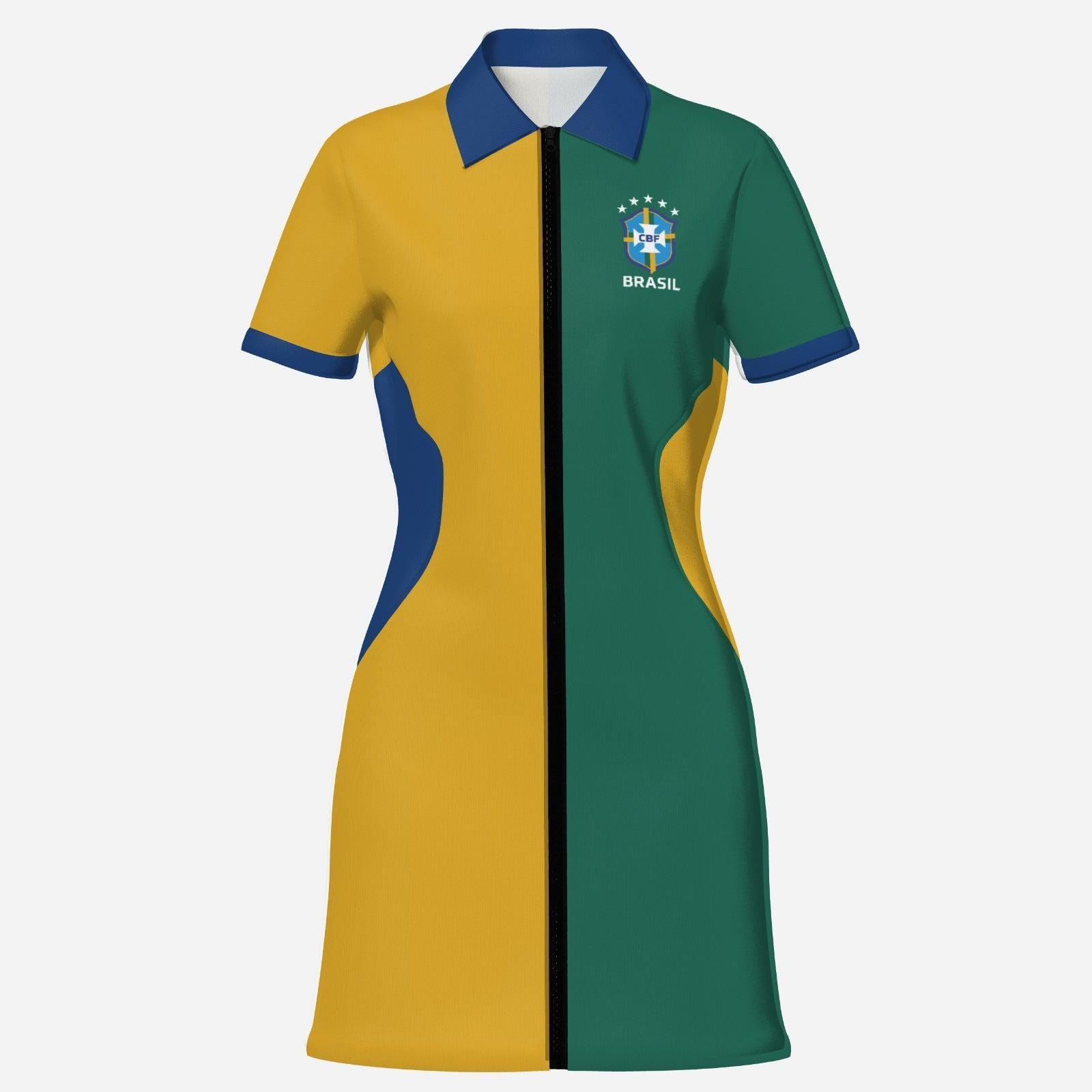 brazil jersey dress Brazil Babe Mini TShirt Dress - Yellow