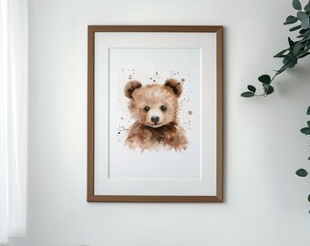 Baby Animal Prints for Nursery Decor for Kids Room Wall Art for Nursery Bear Print Nursery Wall Art