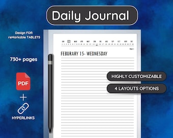 reMarkable 2 Daily Journal – Digital Planner (PDF)
