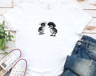 Just a Couple of Punk Chicks, cute vegan clothing, ultra flattering tshirt, gift ideas for vegans