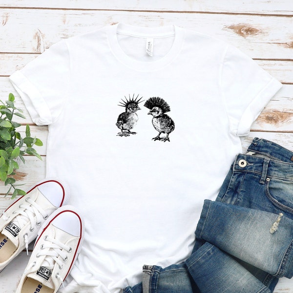 Just a Couple of Punk Chicks, cute vegan clothing, ultra flattering tshirt, gift ideas for vegans