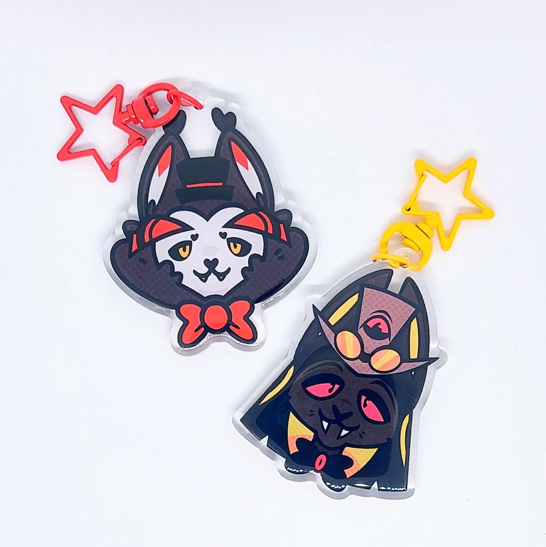Acrylic Keychain - Helluva Boss Husk and Sir Pentious (2.5