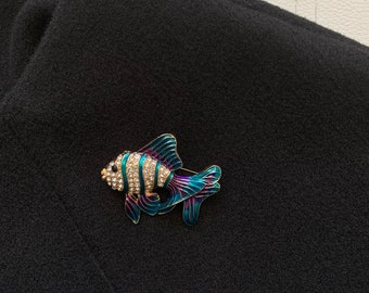 Tropische Fische Schwimmen Fisch Broschen Für Frauen Männer 2-farbige Sea Animal Party Büro Brosche Pin Geschenke