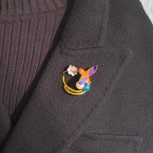 Bird Brooch colourful Pins office Brooch elegant birthday Gift Brosche Christmas rare find Valentine&#39;s Day gift