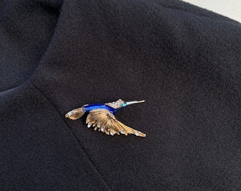 Mode Farbige Emaille Pins Reizende Elster blau Vogel Broschen für Frauen Zirkon Perle Tier Corsage Kleid Cheongsam Zubehör Geschenke