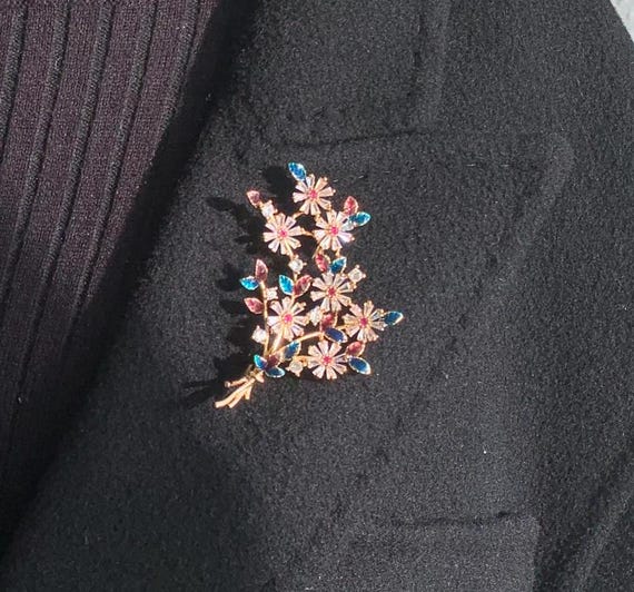 Flower Bouquet Flower Brooch For Blazer Elena Dawson PEAK TAPESTRY