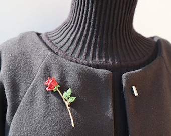 Schöne Rose Blume Broschen Sammlung Für Frauen Dame Elegante Blume Pin Sommer Design Party Valentinstag Geschenk