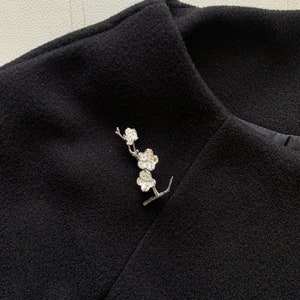 Kirschblüte Blumen Brosche Für Frauen Elegante Pullover Mantel Kleidung Schmuck Accessoires Bild 5