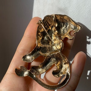 Luxus Brosche Vintage Farbe Strass Lion Fairy Pins Temperament Tier Kleidung Kragen Zubehör Emaille Pin Geschenk Bild 7