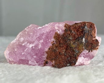 Pink Aragonite Stone 60g, Rare Rocks & Minerals from Pakistan, Rough Crystal,
