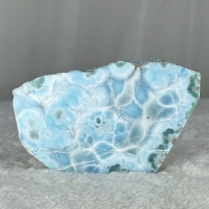 Larimar Slab 172g, Ocean Blue Crystal, Dominican Republic Gemstone