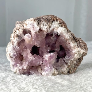 Large Pink Amethyst Geode 276g, Druzy Home Decoration Crystal Cluster,