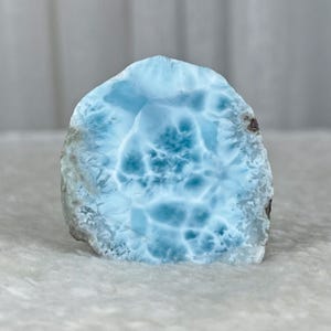 Blue Larimar Slab 39g, Raw Gemstone Slice