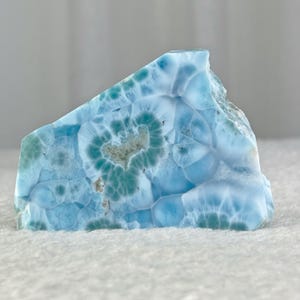 Larimar Slab 103g, Dominican Gem, Lapidary Rock