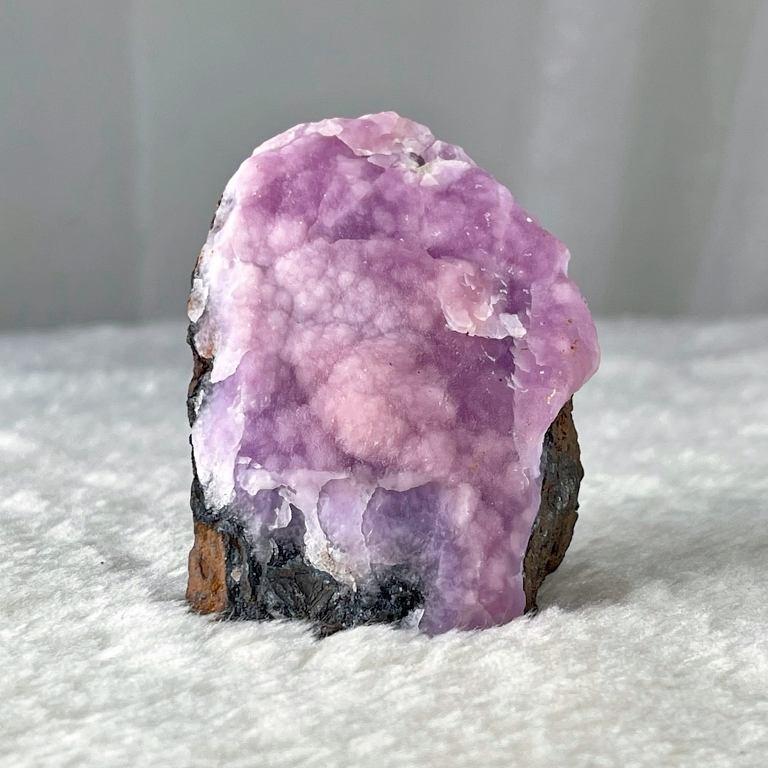 204g Rough Pink Aragonite Stone, Raw Crystals, Healing Meditation Stone ...