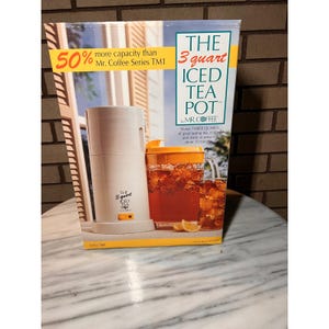 Mr. Coffee 3-liters iste-kanna serie TM3 elektrisk te- och kaffebryggare vintage nib