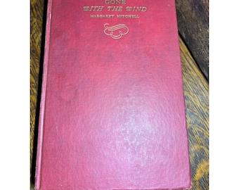 Gone With The Wind 1939 Hardcover Margaret Mitchell Macmillan Red Vintage Book