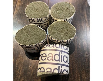 ヴィンテージ レディカット ラグ ウール 5ロール 純新毛 イギリス製 オリーブグリーン