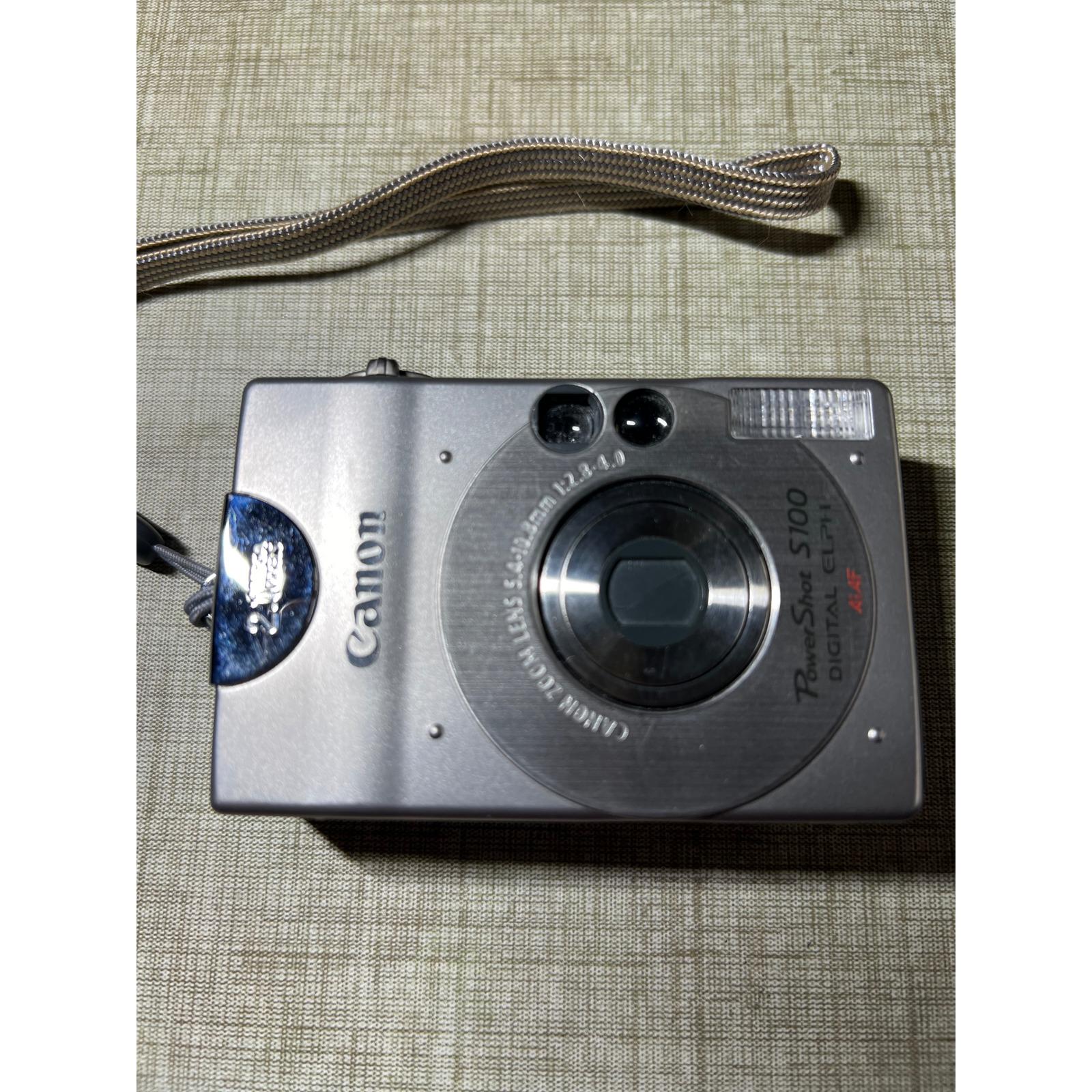 Canon Powershot S100 Digital ELPH 2.1MP Camera Silver Y2K TESTED 