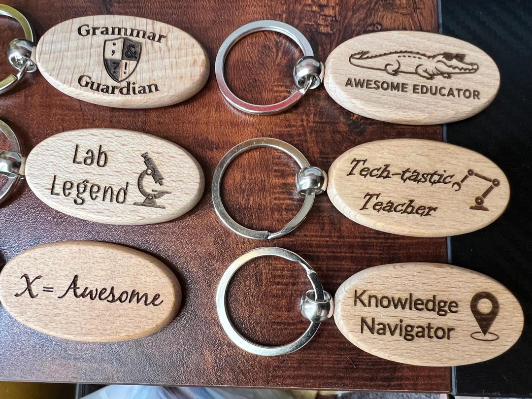 Woodspring Keychains Wooden Keychains - Etsy