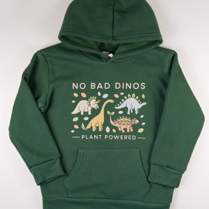 Girls/Boys Hoodie Dinosaur/Animal Inspired Graphic Ethically Sourced Clothing. Choice of Colors image 2