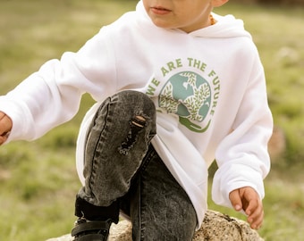 Girls/Boys Hoodie - Vegan/Animal Inspired Graphic - Ethically Sourced Clothing. Choice of Colors