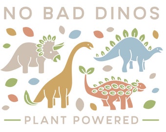 Infant Onesie - No Bad Dinos - Style 2 - Plant Powered & Ethical Clothing
