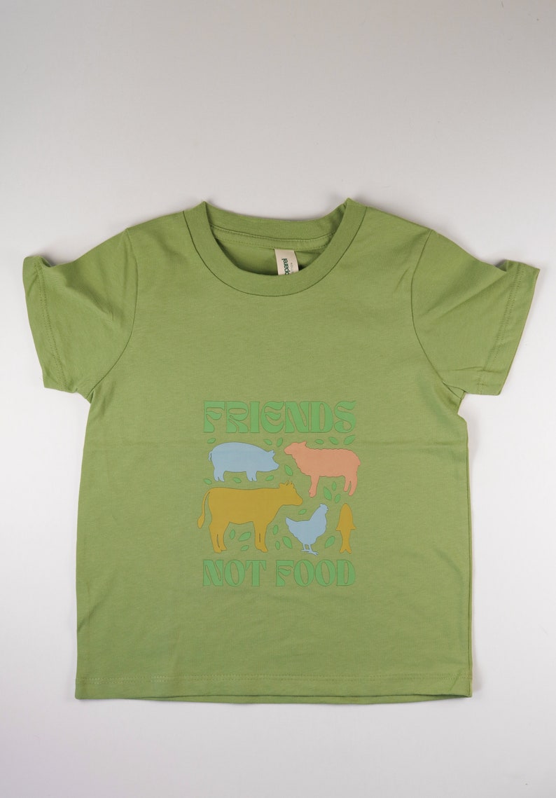 Youth T-shirt Friends Not Food Eco Friendly Clothing image 2