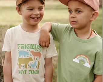 Children's, Toddler T-Shirt - Vegan/Farm Animal Inspired Graphic - Ethically Sourced Clothing