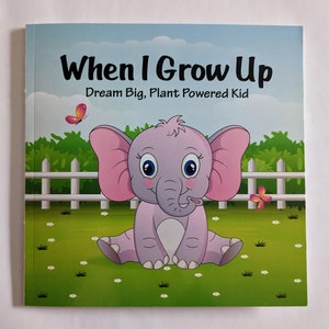 Les livres pour enfants. Quand je serai grand, rêve grand livre de lecture. Livre inspiré des végétaliens/animaux.