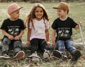 Toddler T-shirt - No Bad Dinos - Ethical Vegan Clothing