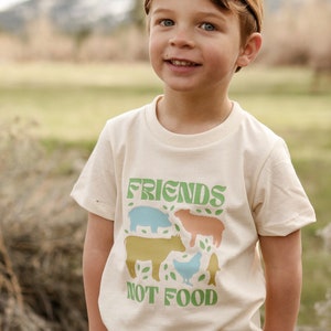 Youth T-shirt Friends Not Food Eco Friendly Clothing image 1