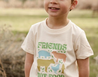 Youth T-shirt - Friends Not Food  - Eco Friendly Clothing