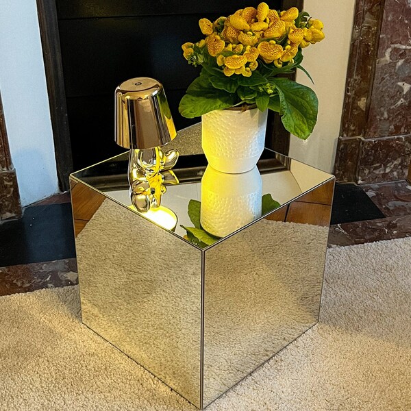 Mirror Cube - End table / side table