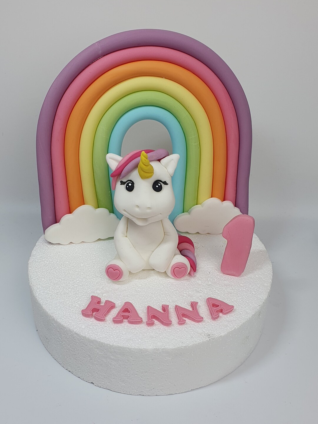 Fondant Figur Kuchendeko Einhorn Regenbogen Mädchen Rainbow - Etsy.de