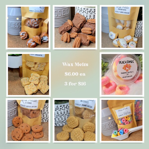 Food Wax Melts Etsy