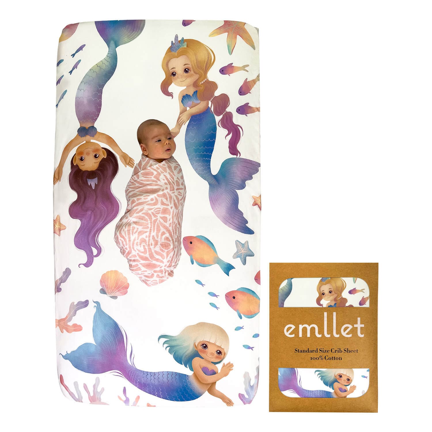 Little mermaid crib hot sale sheets