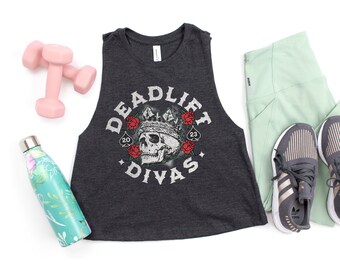 Deadlift Divas Racerback Crop Tank