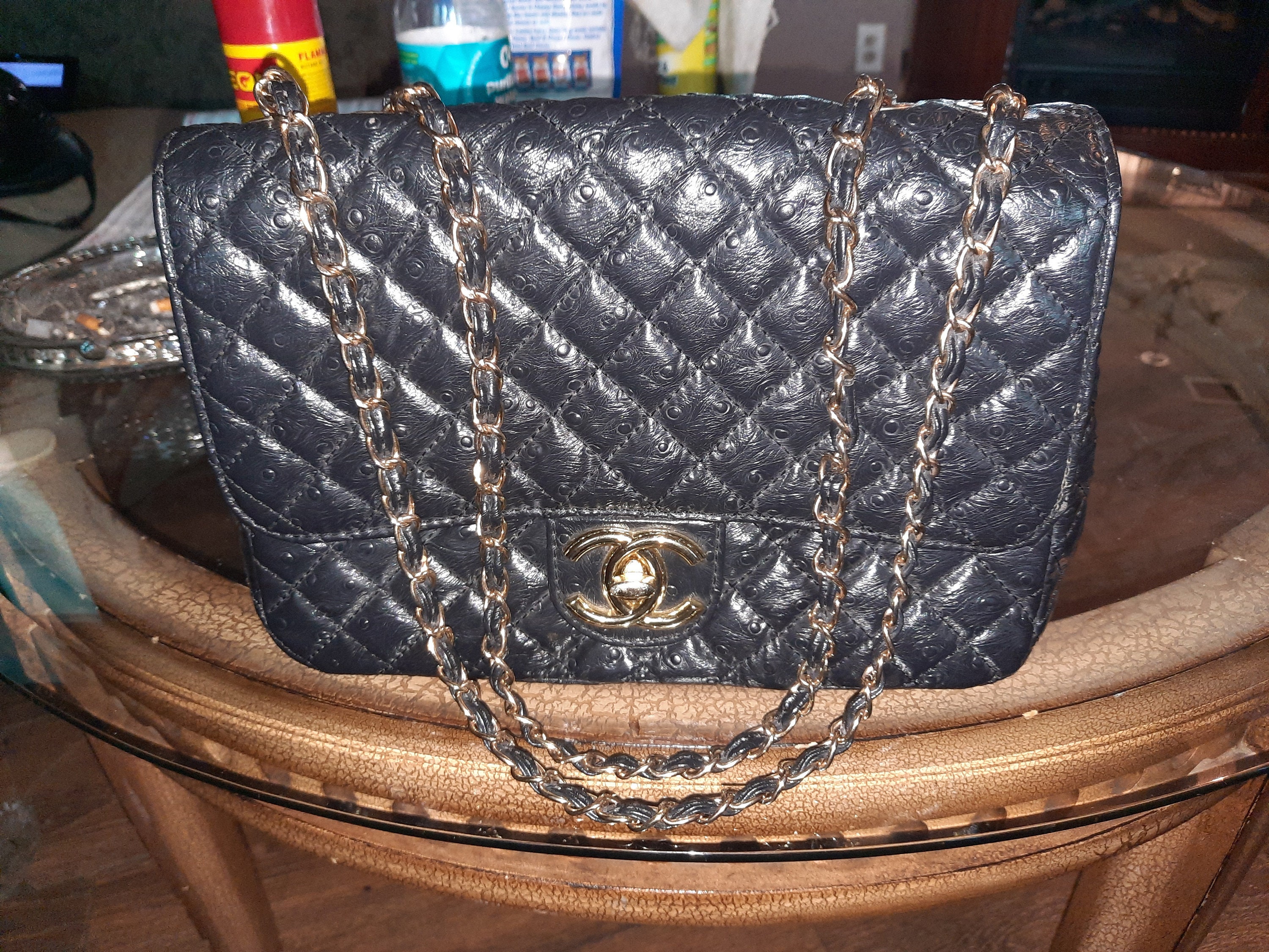 Vintage CHANEL black caviarskin chain large tote bag, shoulder purse w – eNdApPi  ***where you can find your favorite designer vintages..authentic,  affordable, and lovable.