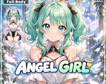 Ready to Use Vtuber, Angel Girl - Premade & Presetup model ready for streaming - Vtube Studio - Twitch - Commercial use - Fully Rigged